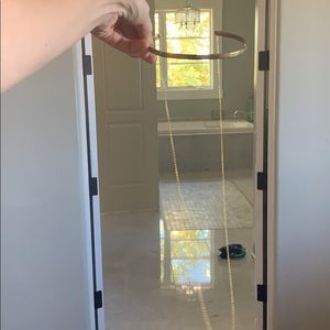 Brass choker with chain down the back